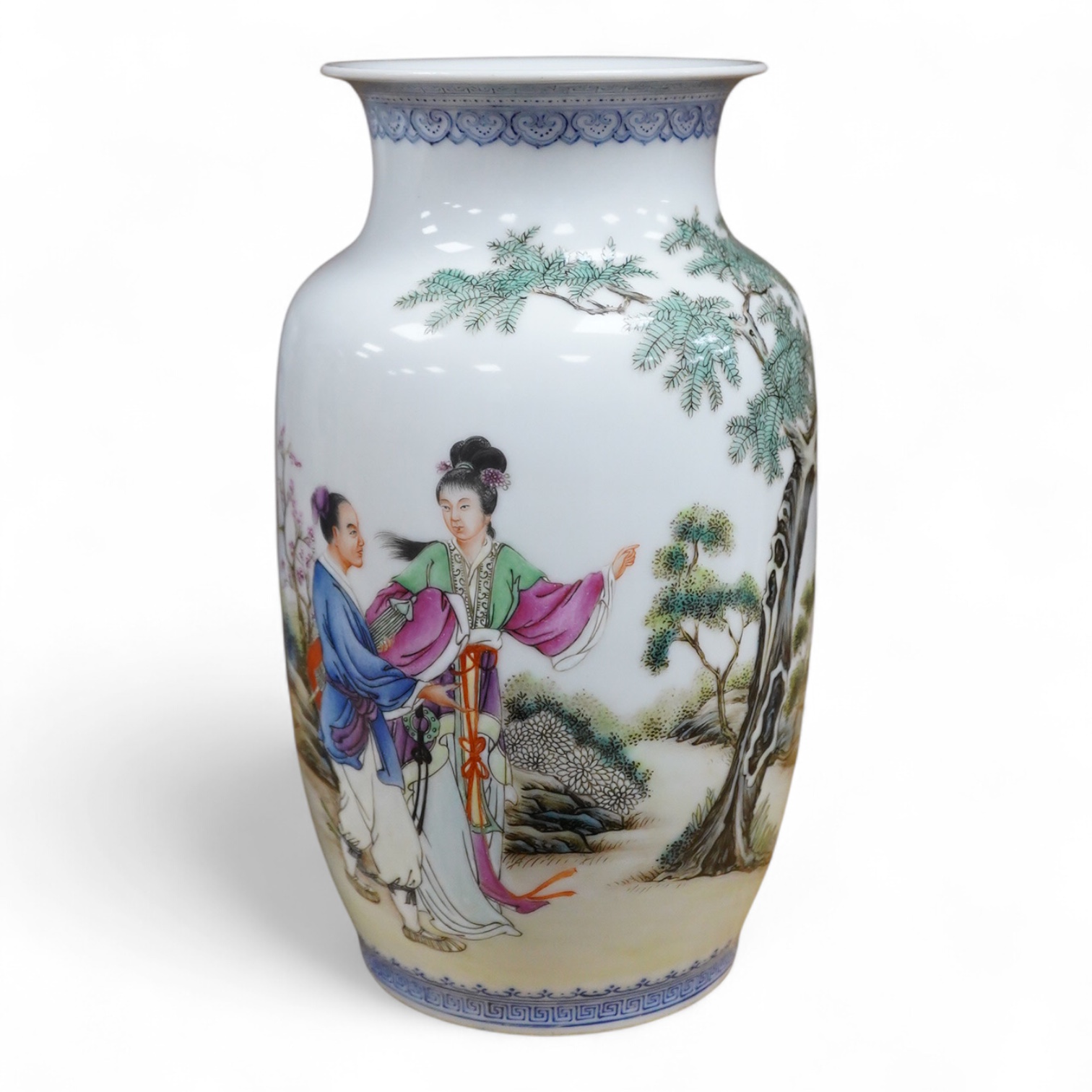A Chinese famille rose figurative vase, 19cm high